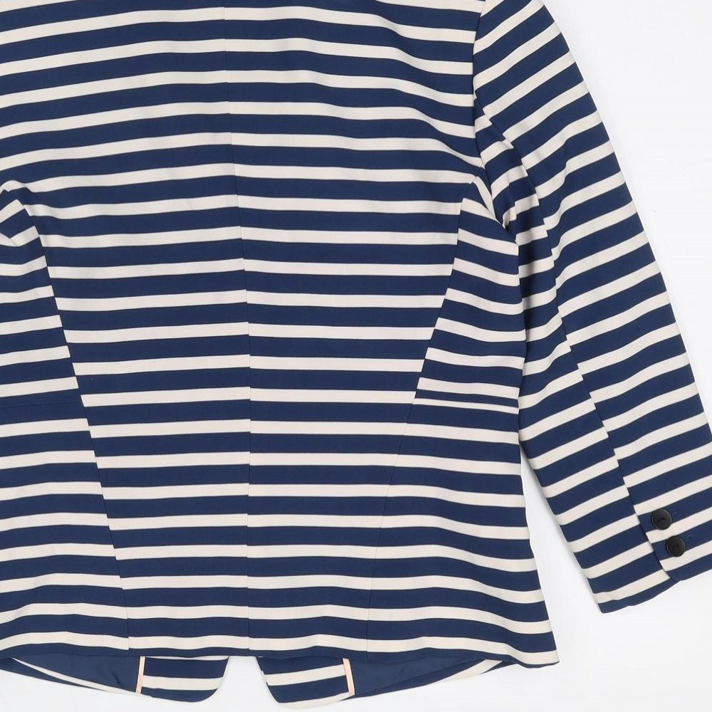 Womens UK Size M Bershka Blue Jacket