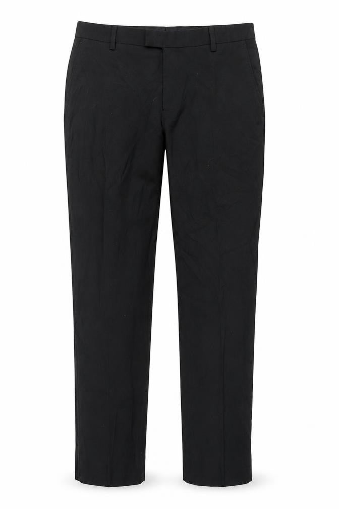 Mens UK Size 32 in NEXT Regular Fit Dress Pants Black Trousers