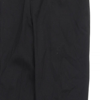 NEXT Mens Black Polyester Dress Pants Trousers Size 32 in L28 in Regular Zip