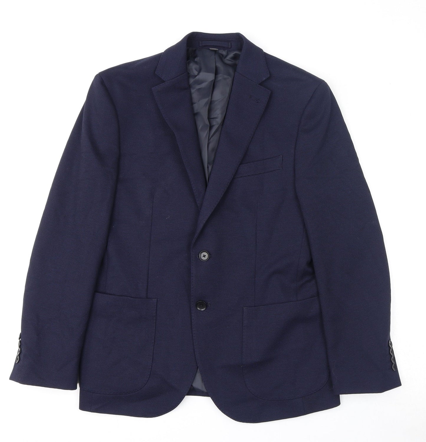 Mens UK Size 38 Marks and Spencer Regular Blue Suit Jacket