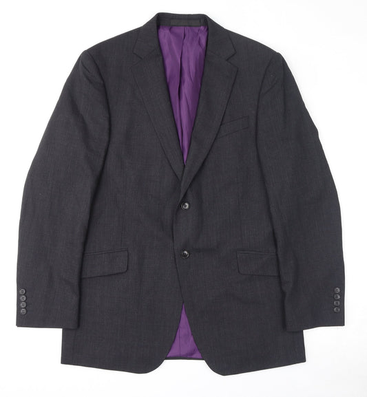Mens UK Size 40 Marks and Spencer Regular Grey Suit Jacket
