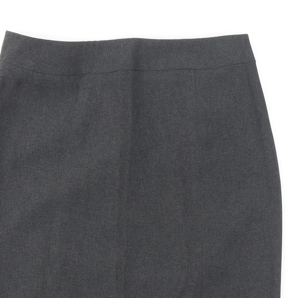 Dorothy Perkins Womens Grey Polyester Bandage Skirt Size 12 Zip