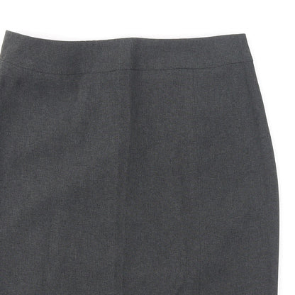 Dorothy Perkins Womens Grey Polyester Bandage Skirt Size 12 Zip