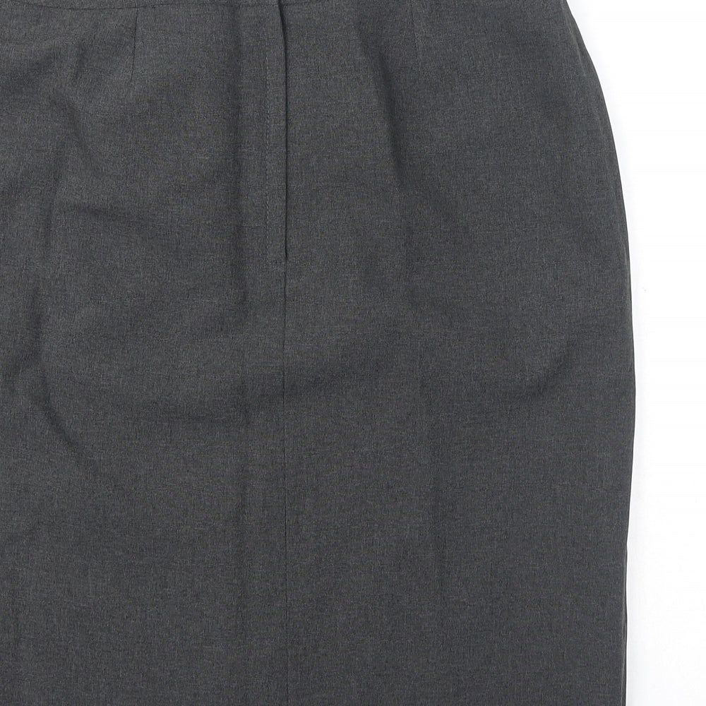 Dorothy Perkins Womens Grey Polyester Bandage Skirt Size 12 Zip