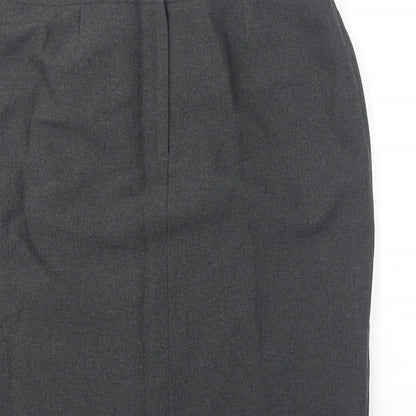 Dorothy Perkins Womens Grey Polyester Bandage Skirt Size 12 Zip