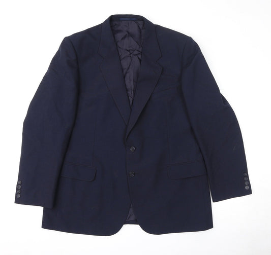 Mens UK Size 44 St Michael Regular Blue Suit Jacket
