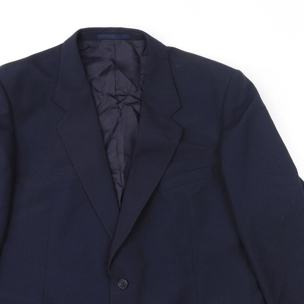 Mens UK Size 44 St Michael Regular Blue Suit Jacket