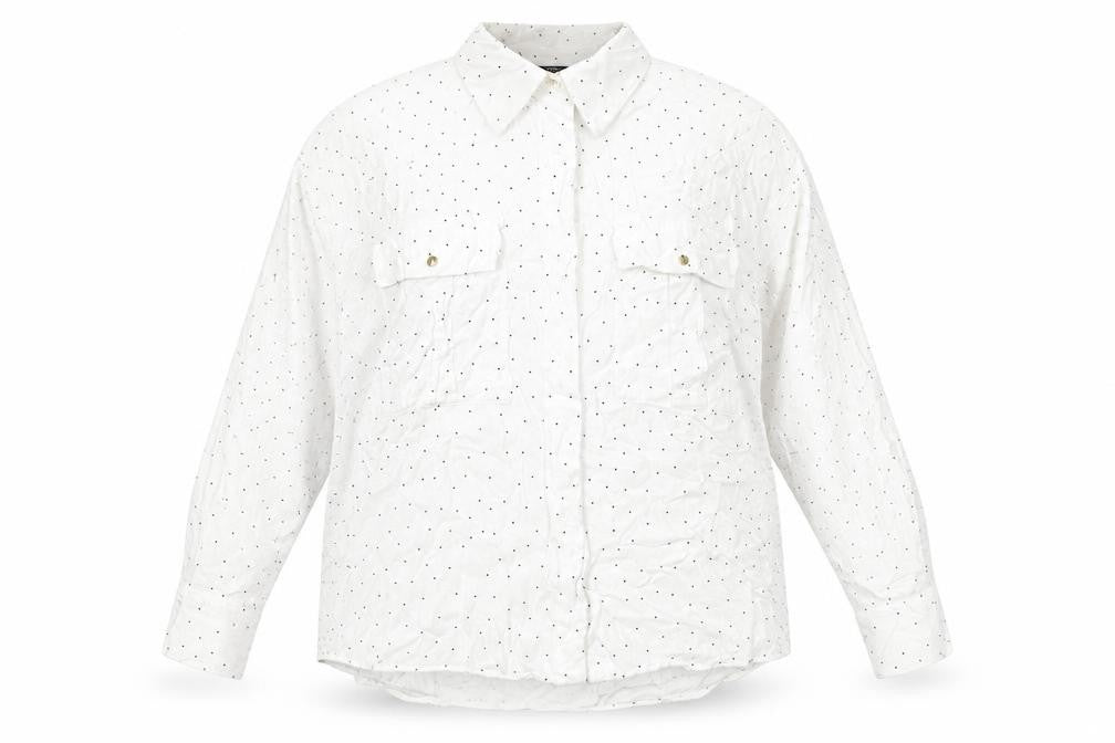Womens UK Size M Zara White Basic Button-Up