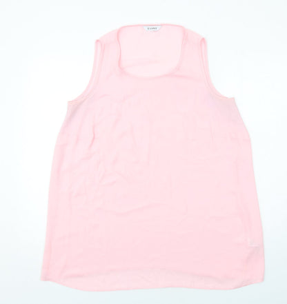 Evans Womens Pink Polyester Basic Tank Size 16 Round Neck