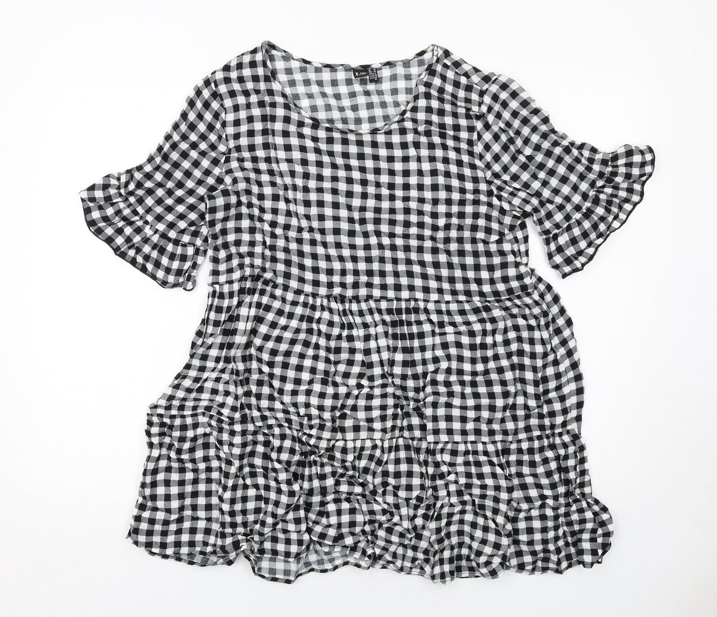 Womens UK Size 10 Izabel London Black Basic Blouse