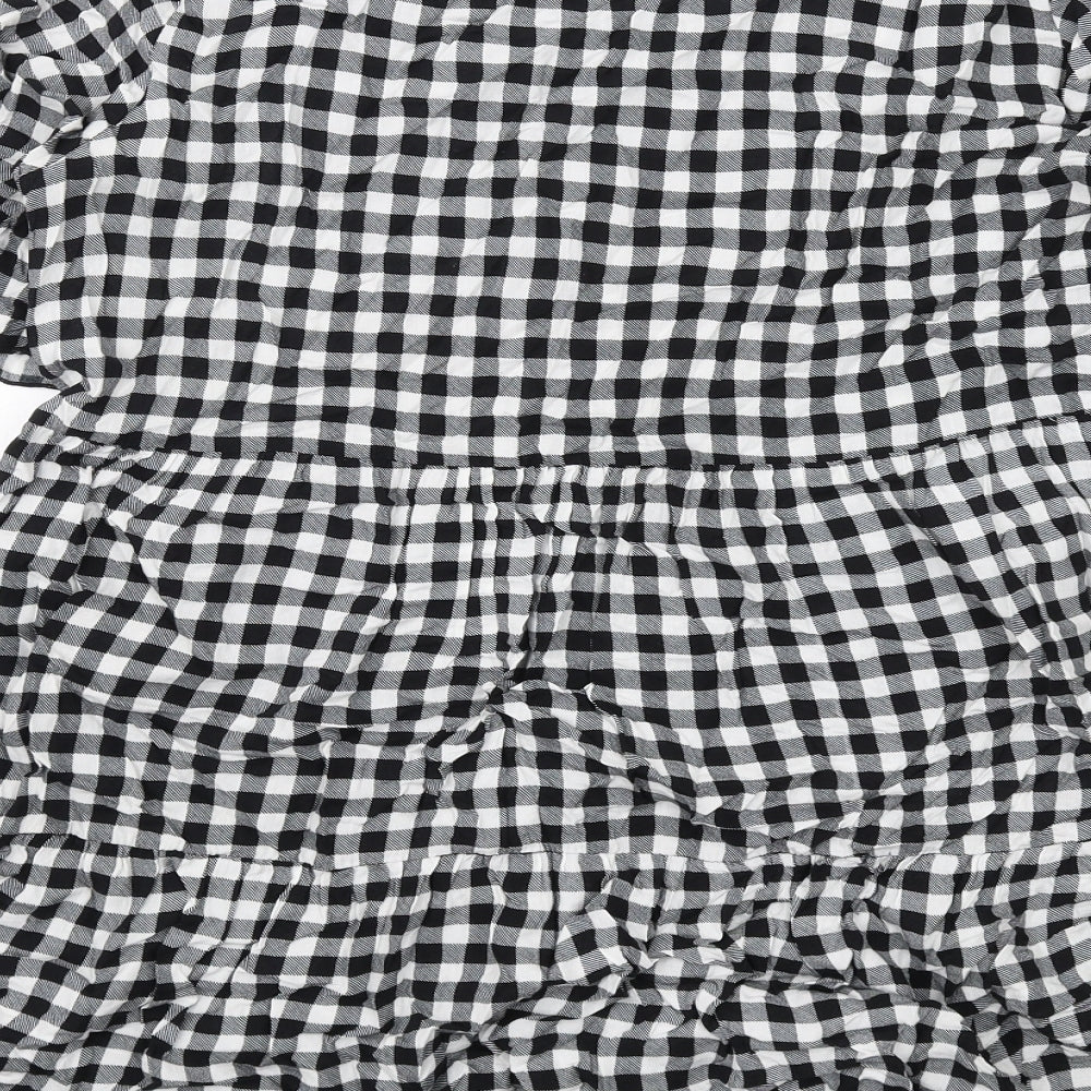 Womens UK Size 10 Izabel London Black Basic Blouse