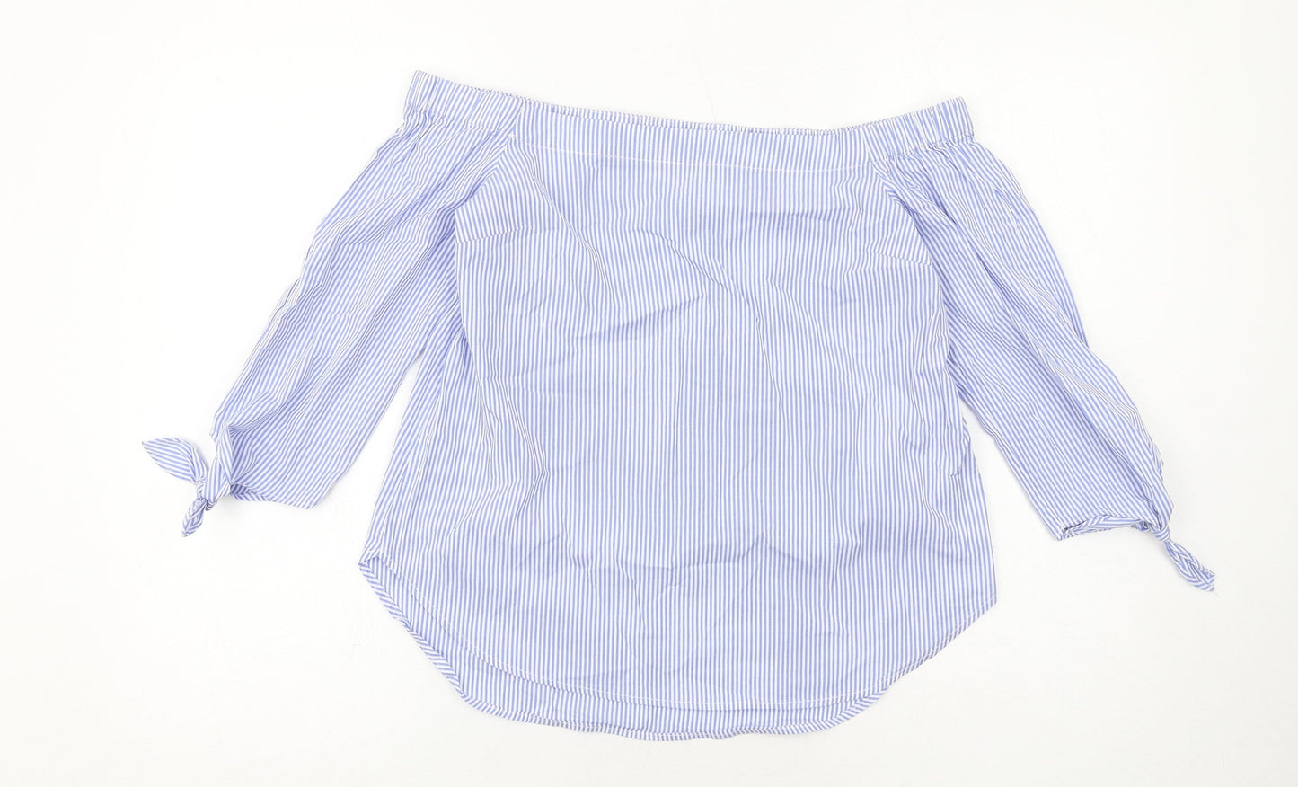 Womens UK Size 10 Oasis Blue Basic Blouse