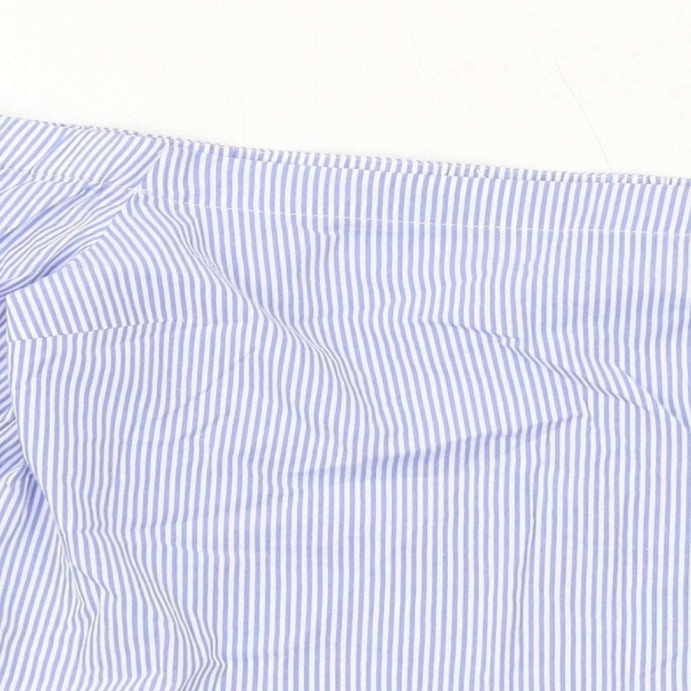 Womens UK Size 10 Oasis Blue Basic Blouse