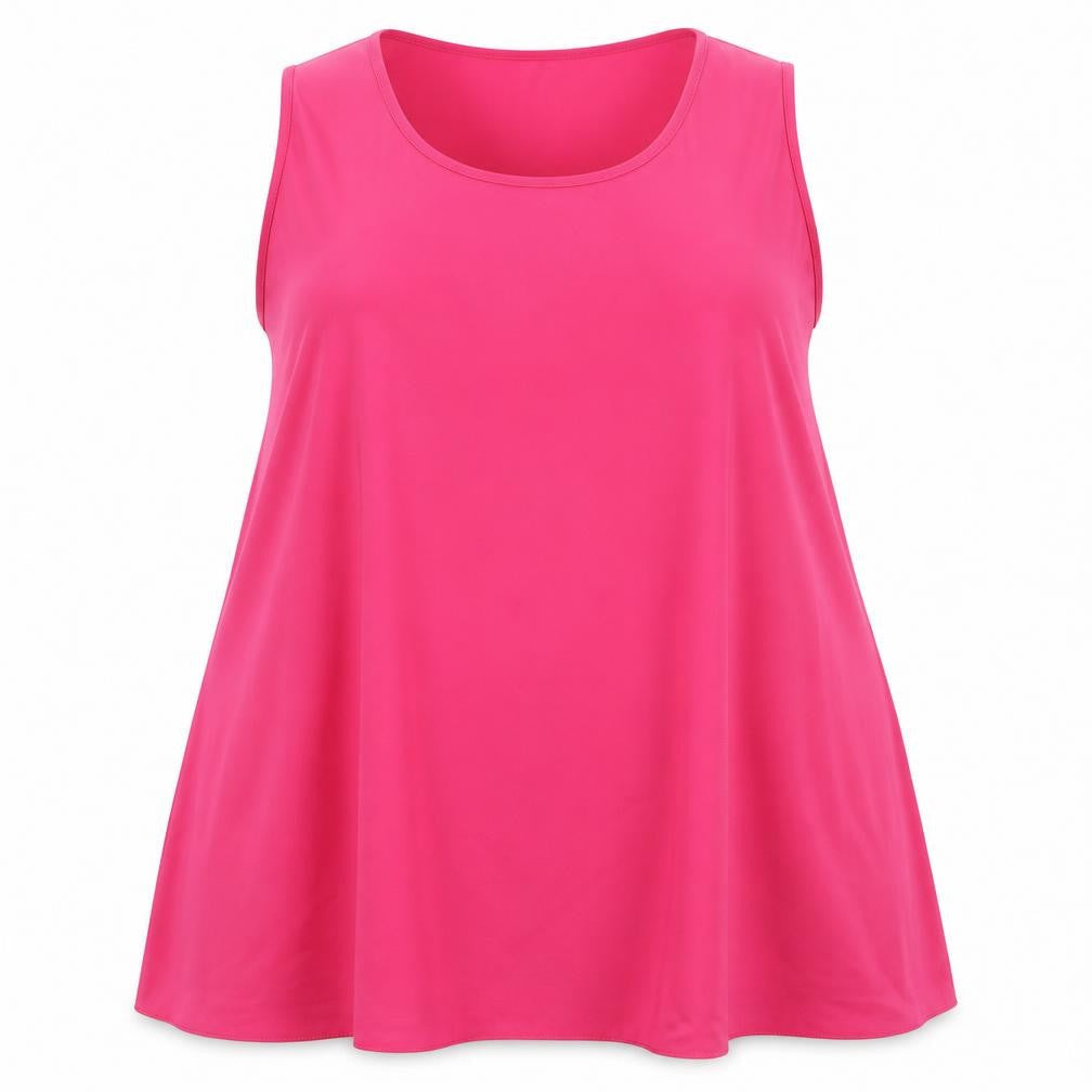 Womens UK Size 16 Evans Pink Basic Tank