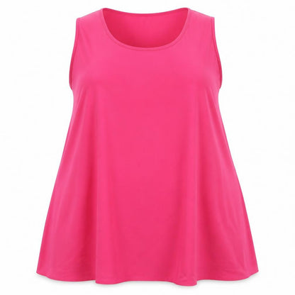 Womens UK Size 16 Evans Pink Basic Tank