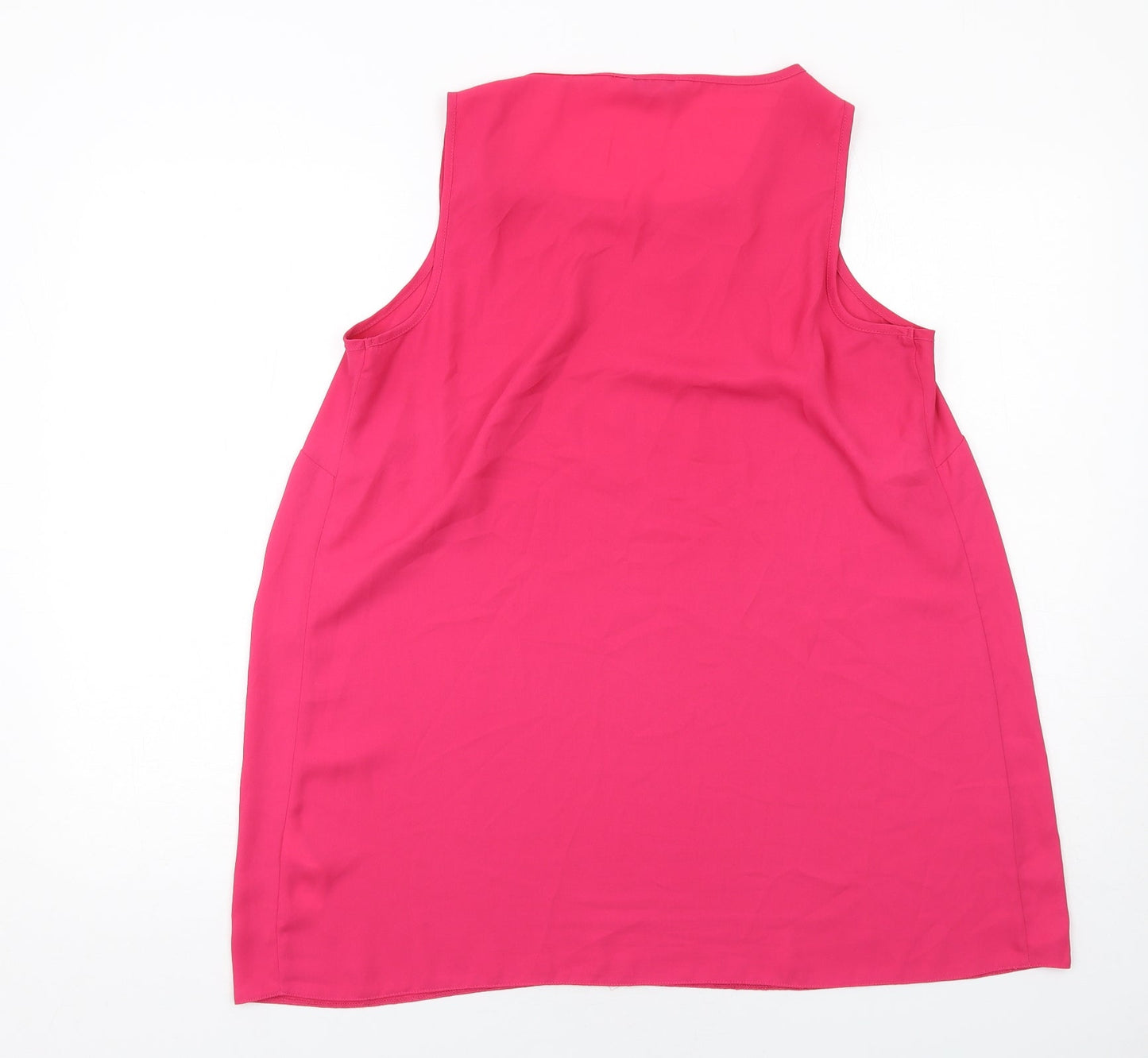 Evans Womens Pink Polyester Basic Tank Size 16 Round Neck