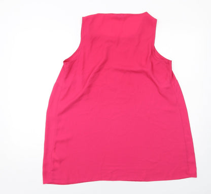 Evans Womens Pink Polyester Basic Tank Size 16 Round Neck