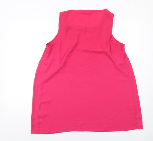 Evans Womens Pink Polyester Basic Tank Size 16 Round Neck