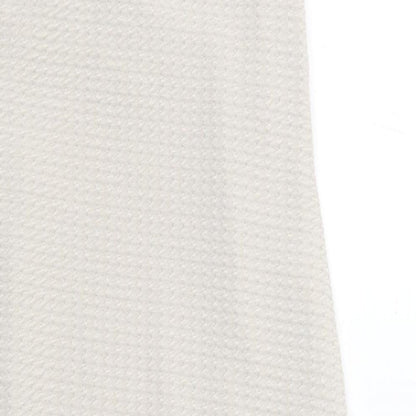 PRETTYLITTLETHING Womens Beige Polyester A-Line Size 8 Off the Shoulder Pullover