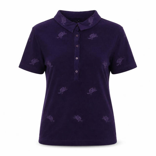 Womens UK Size 14 Together Purple Basic Polo