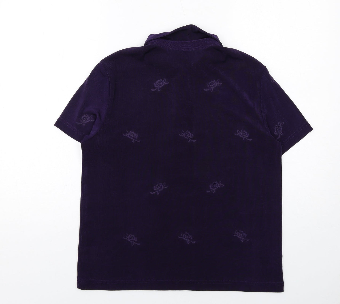 Womens UK Size 14 Together Purple Basic Polo