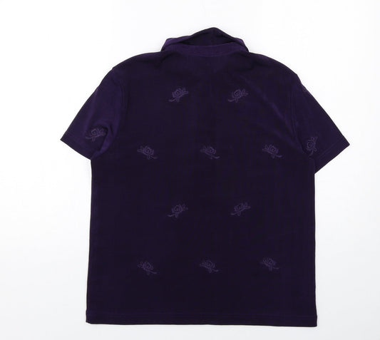 Womens UK Size 14 Together Purple Basic Polo