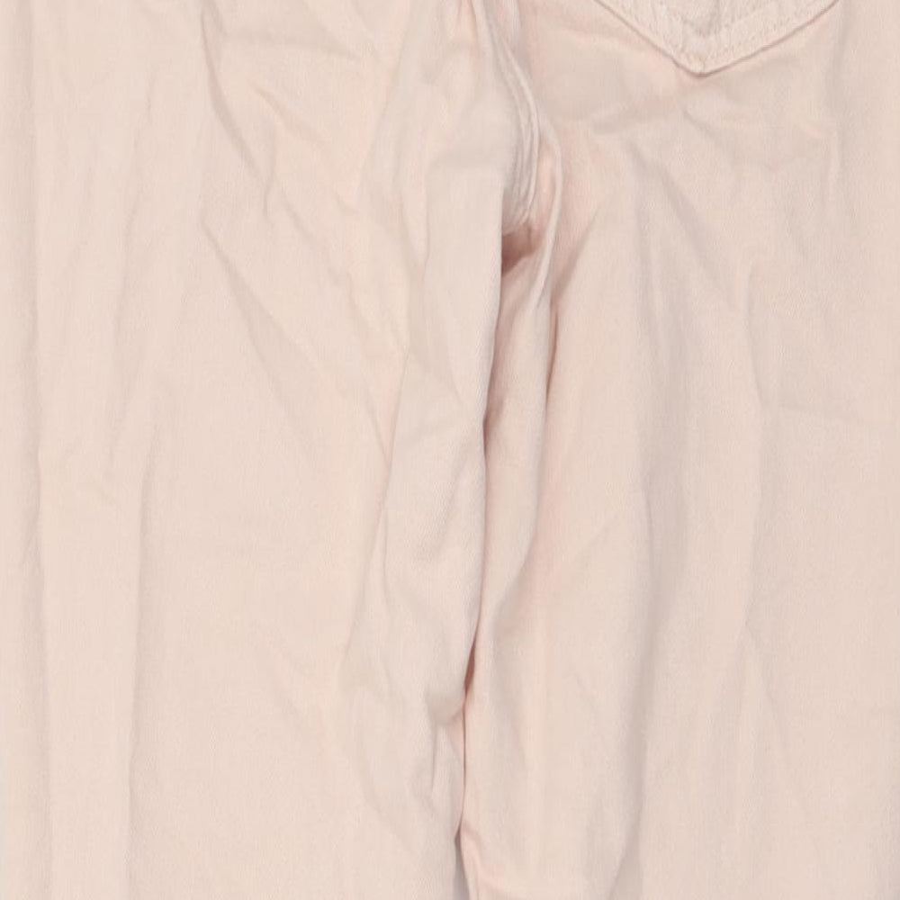 Womens UK Size 10 H&M Regular Fit Skinny Pink Jeans