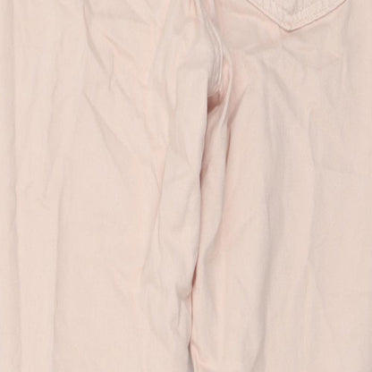 Womens UK Size 10 H&M Regular Fit Skinny Pink Jeans