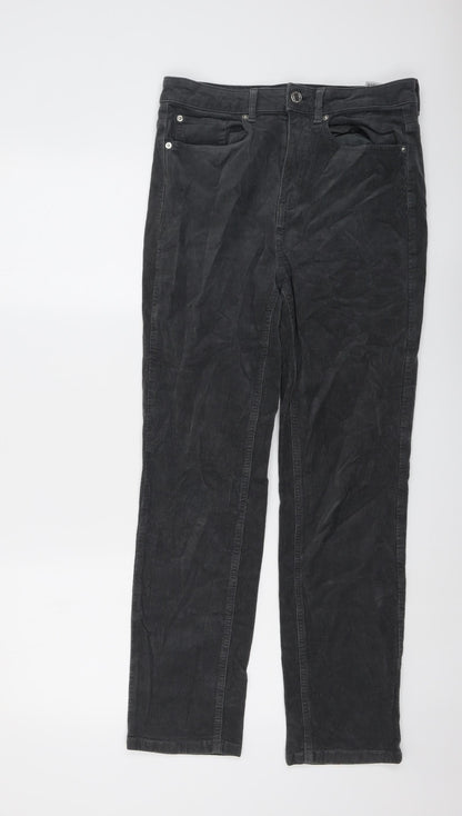 Womens UK Size 12 Marks and Spencer Regular Fit  Grey Trousers