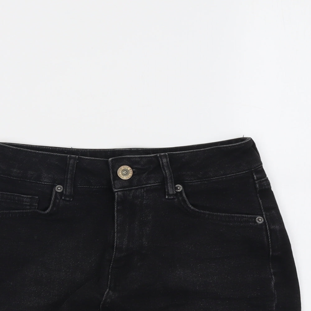 BDG Womens Black Cotton Hot Pants Shorts Size 26 in L3 in Regular Button