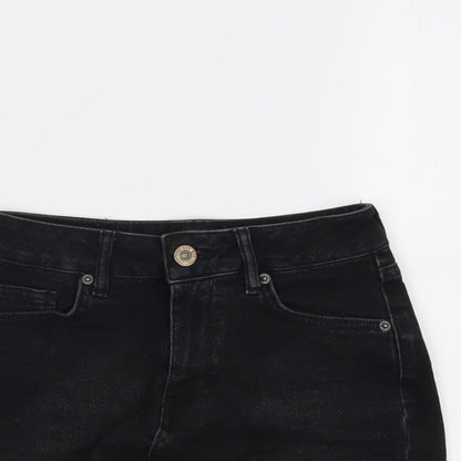 BDG Womens Black Cotton Hot Pants Shorts Size 26 in L3 in Regular Button