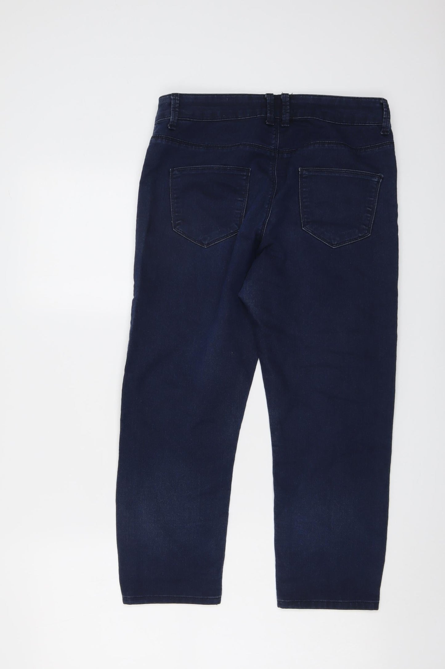 Womens UK Size 10 Marks and Spencer Regular Fit Straight Blue Jeans