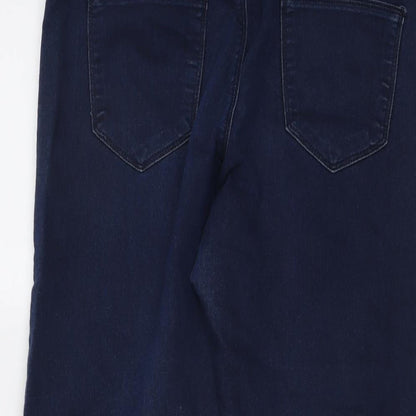 Womens UK Size 10 Marks and Spencer Regular Fit Straight Blue Jeans