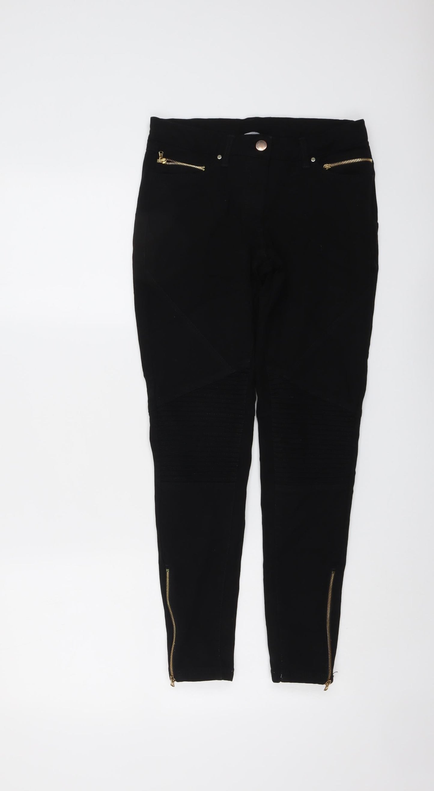 Womens UK Size 6 H&M Regular Fit Skinny Black Jeans