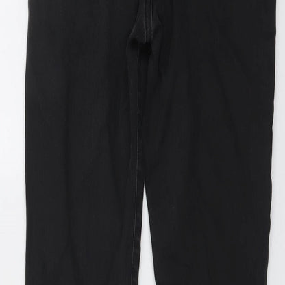 Topshop Womens Black Cotton Skinny Jeans Size 28 in L27 in Regular Button