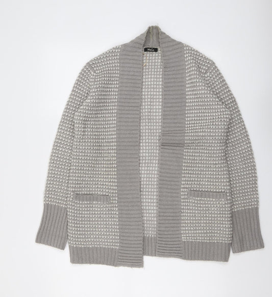Womens UK Size S M&Co Grey Cardigan Jumper