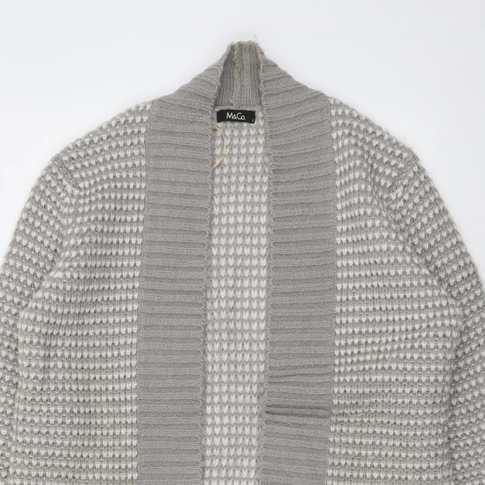 Womens UK Size S M&Co Grey Cardigan Jumper