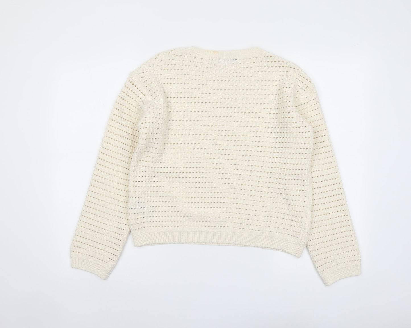 Womens UK Size S Marks and Spencer Ivory Pullover Jumper