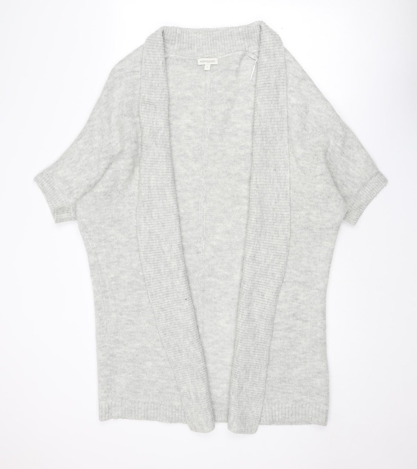 Womens UK Size S Monsoon Grey Cardigan Jumper