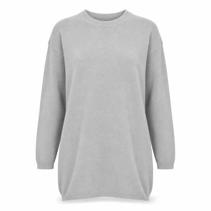 Womens UK Size S Boohoo Grey Pullover Jumper