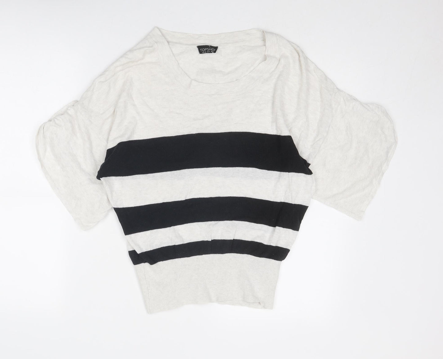Womens UK Size 8 Topshop Beige Pullover Jumper