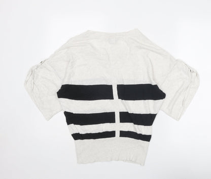 Womens UK Size 8 Topshop Beige Pullover Jumper