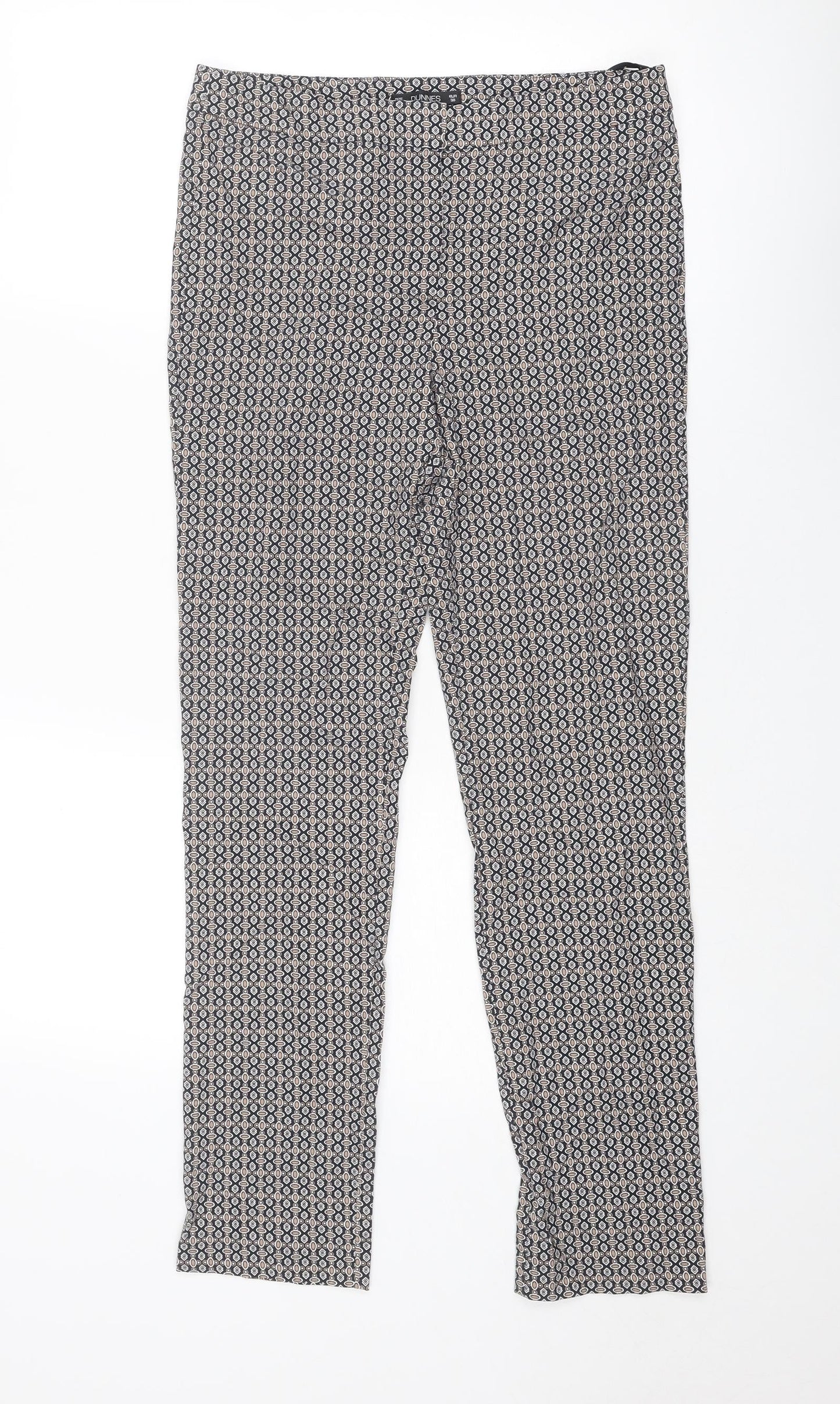 Womens UK Size 10 Dunnes Stores Regular Fit  Multicoloured Trousers