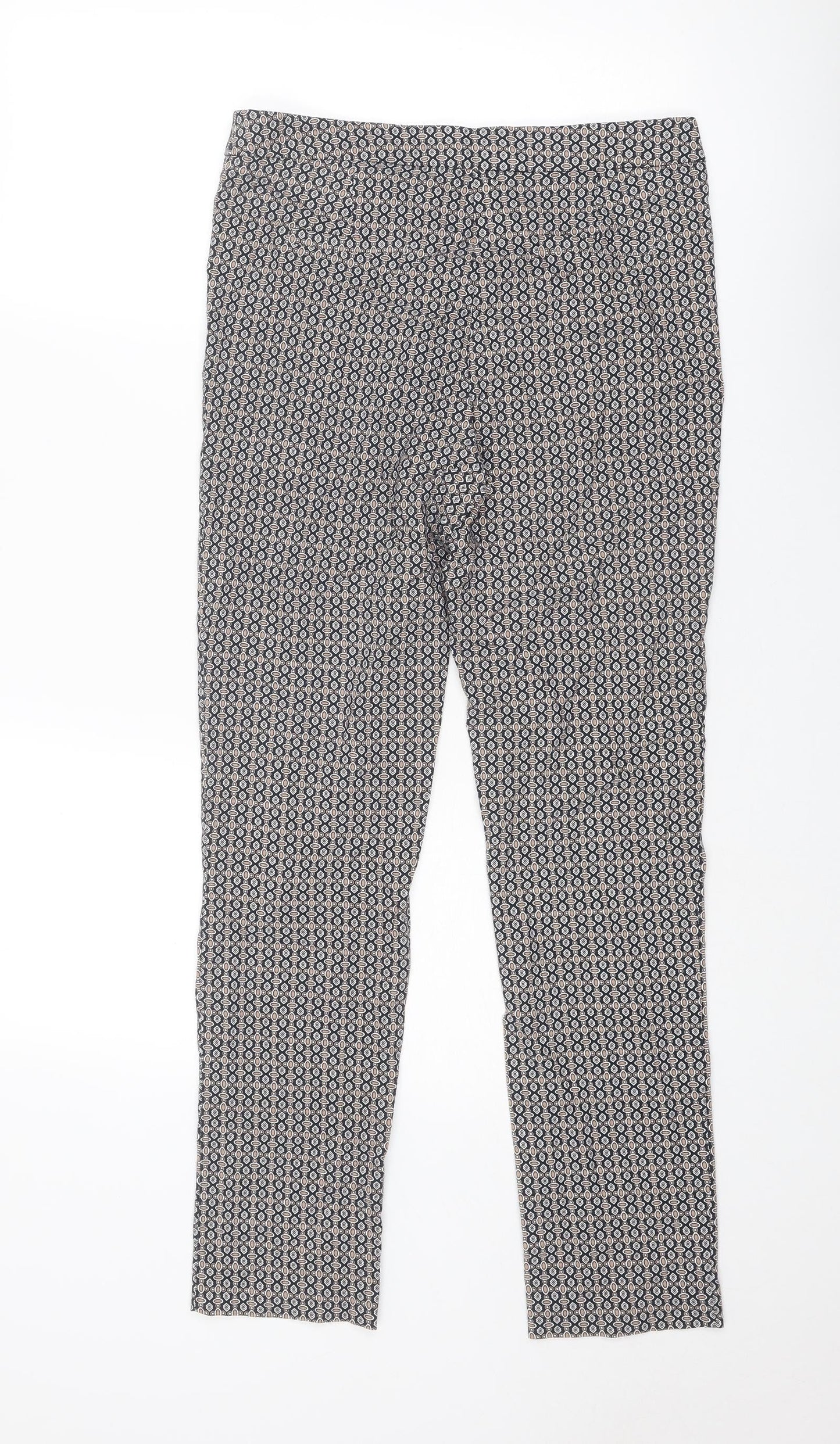 Womens UK Size 10 Dunnes Stores Regular Fit  Multicoloured Trousers