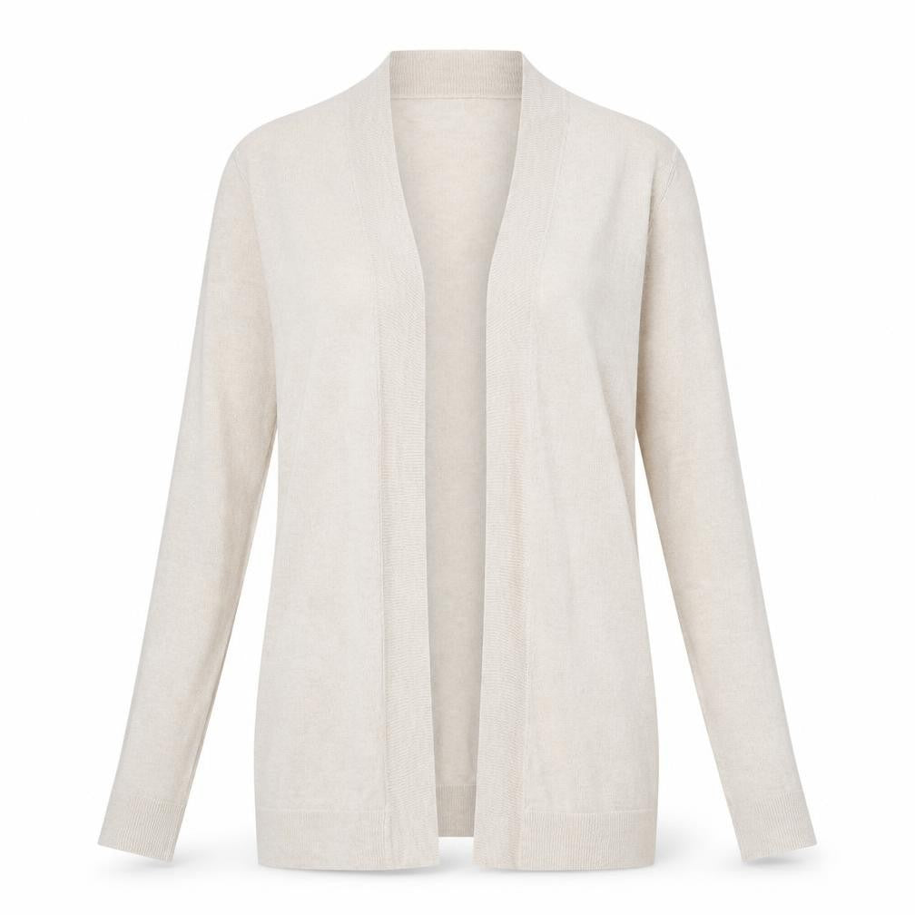 Womens UK Size XS Mango Beige Cardigan Jumper