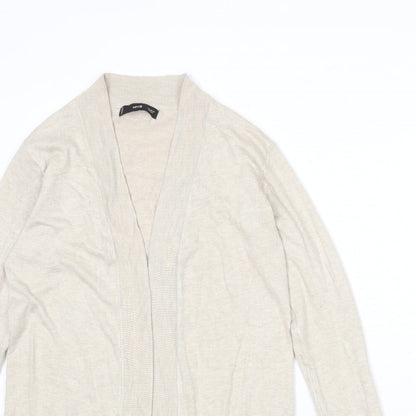 Womens UK Size XS Mango Beige Cardigan Jumper