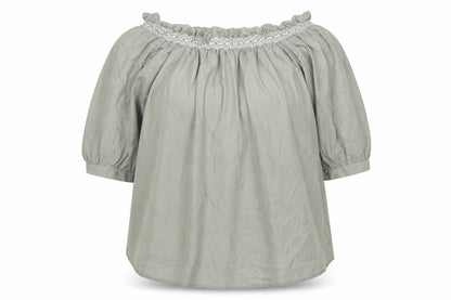 Womens UK Size 10 Marks and Spencer Green Basic Blouse