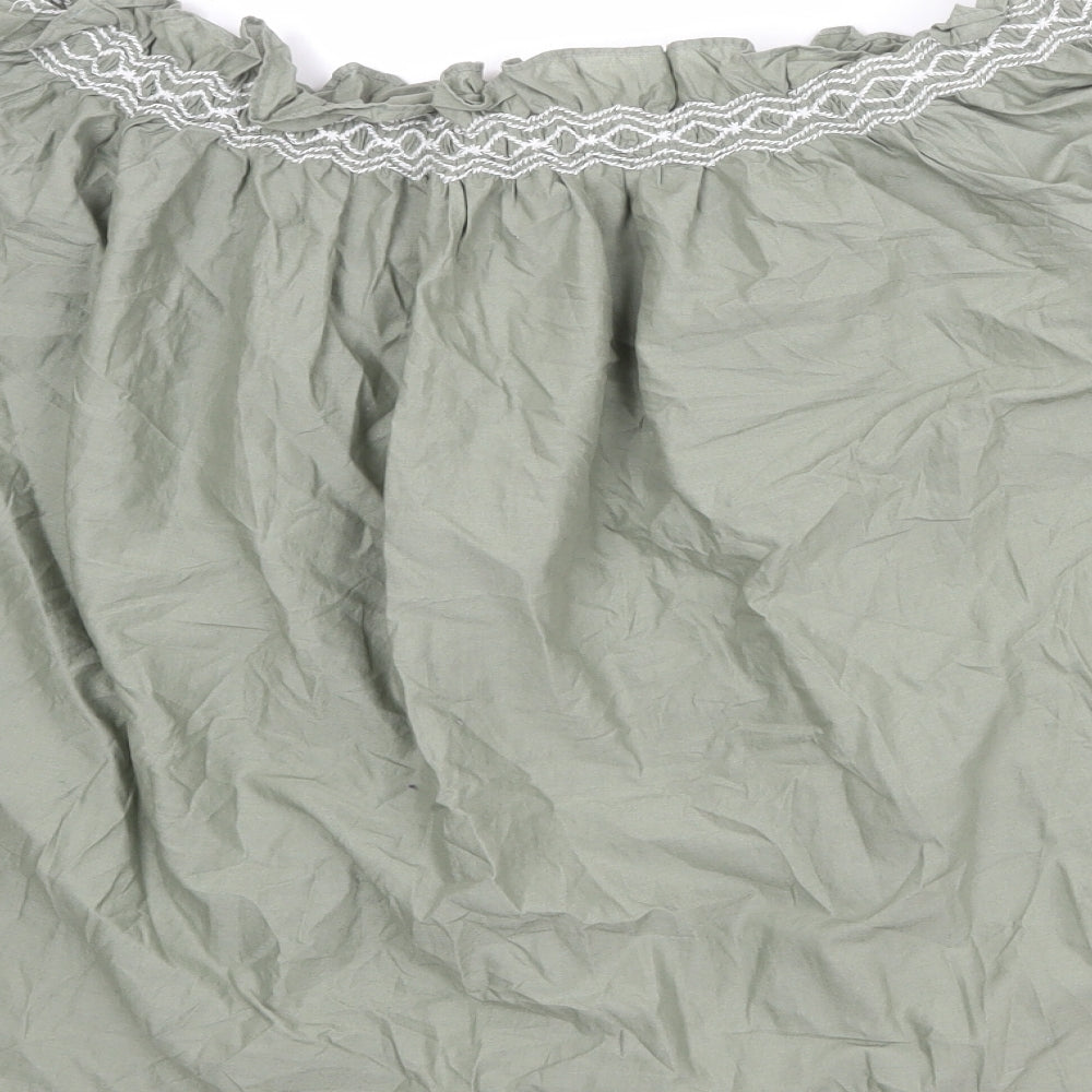 Womens UK Size 10 Marks and Spencer Green Basic Blouse