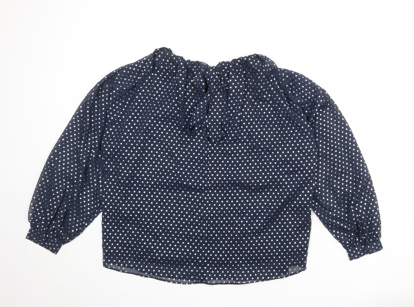 Womens UK Size 10 Marks and Spencer Blue Basic Blouse