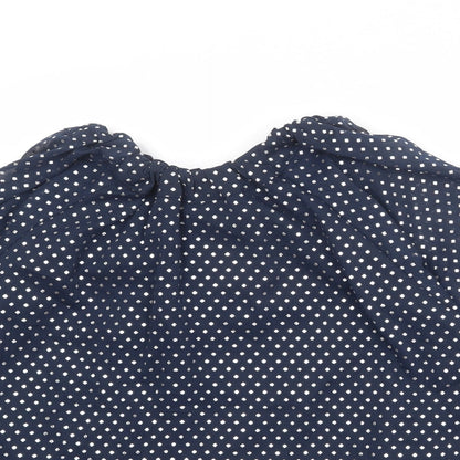 Womens UK Size 10 Marks and Spencer Blue Basic Blouse